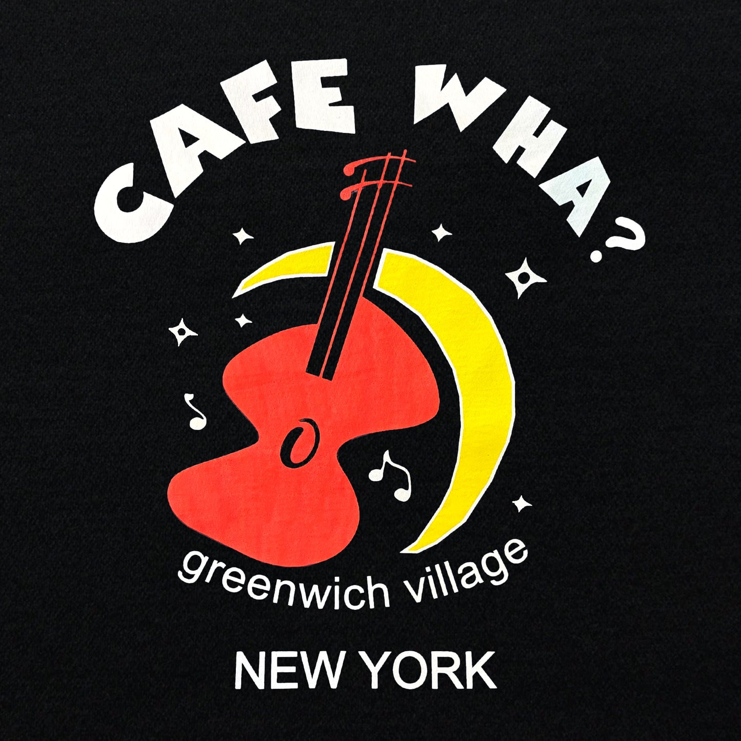 Black Classic Cafe Wha? Logo Tee Shirt