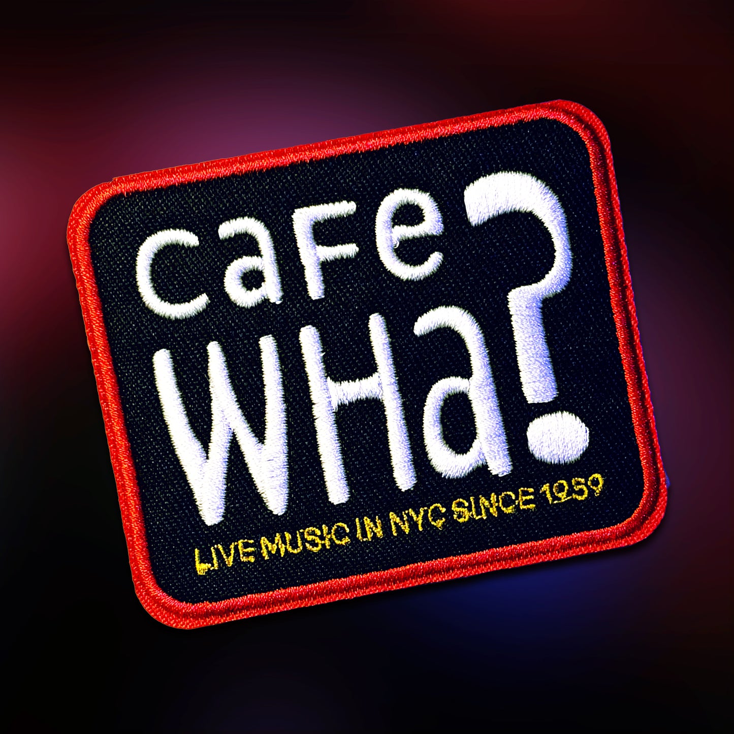 Cafe Wha? Rectangular Patch